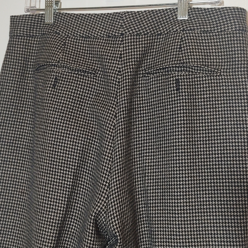 Lauren Ralph Lauren Womens Black Wool Herringbone Trousers - Picture 3 of 9